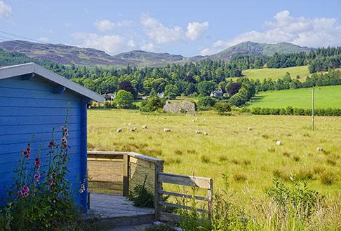 Wee Blue Dream Self catering log cabin Pitlochry