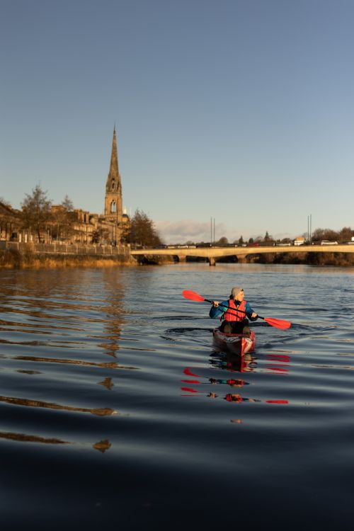 Kayaking On The River Tay