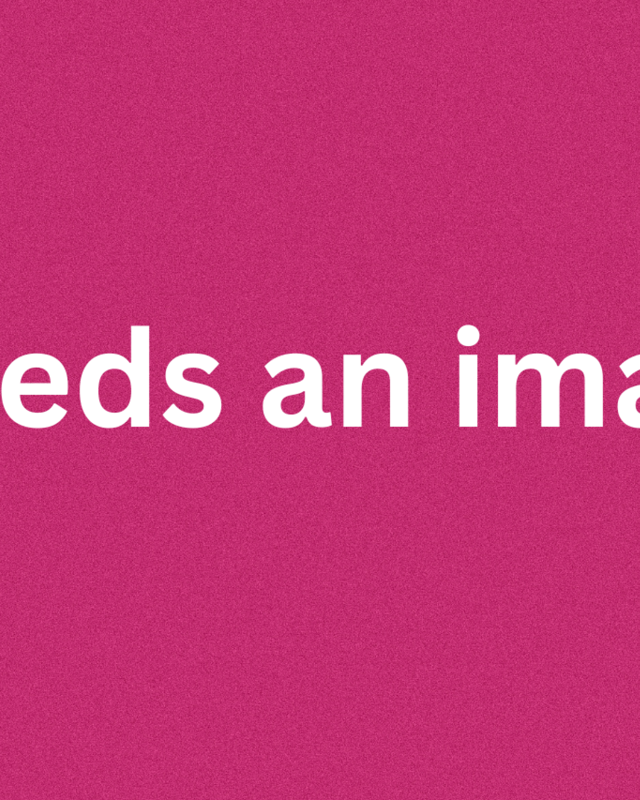 Needs an image