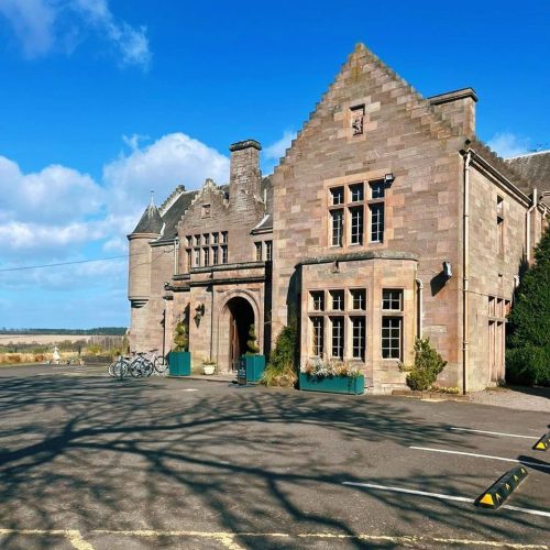 An old brick house which has been turned into a hotel