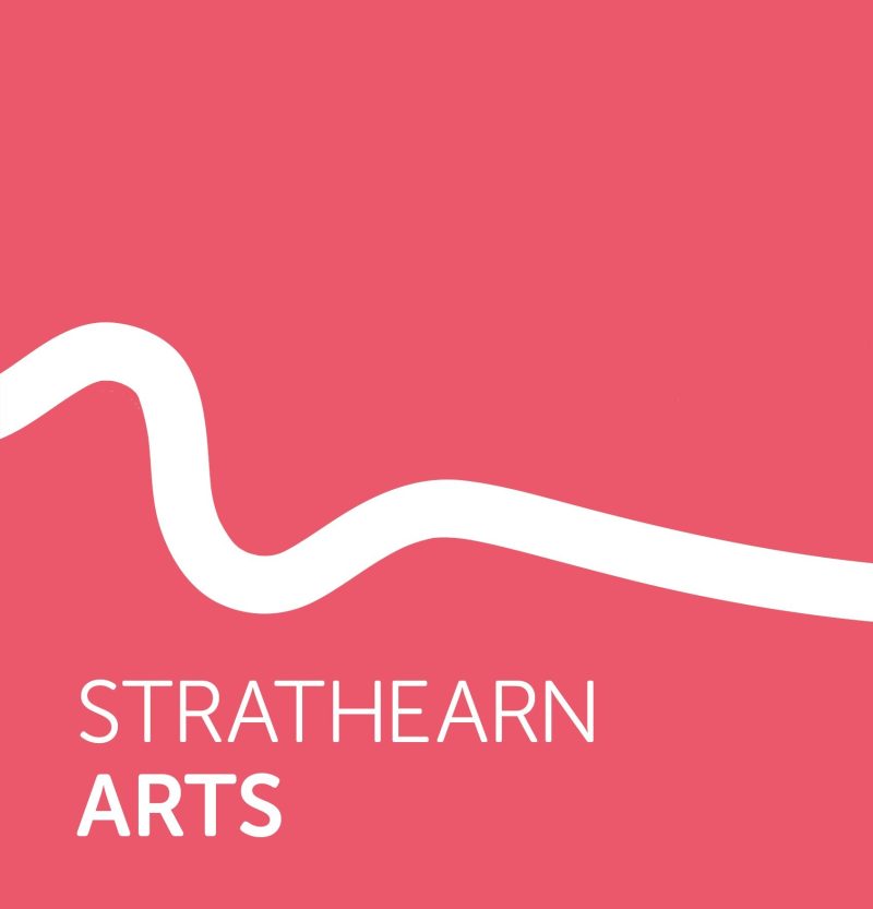 Pink Fat Strathearn Arts logo small format