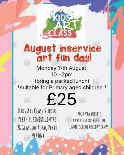 Poster describing kids art class