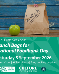 Lunch Bags for National Foodbank Day AKB Library Instagram post