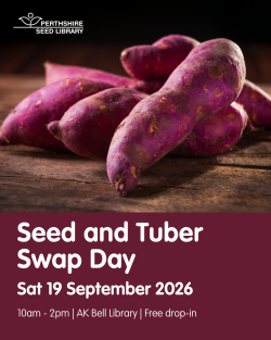 Seed and Tuber Swap Day AK Bell Library Insta Post