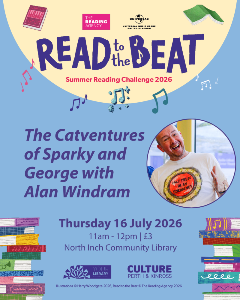 Read to the Beat INSTAGRAM POST The Catventures of Sparky and George with Alan Windram NI
