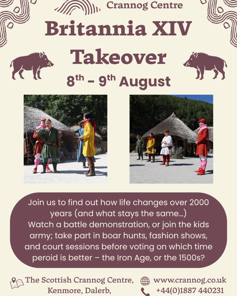A poster for the Britannia XIV Takeover event
