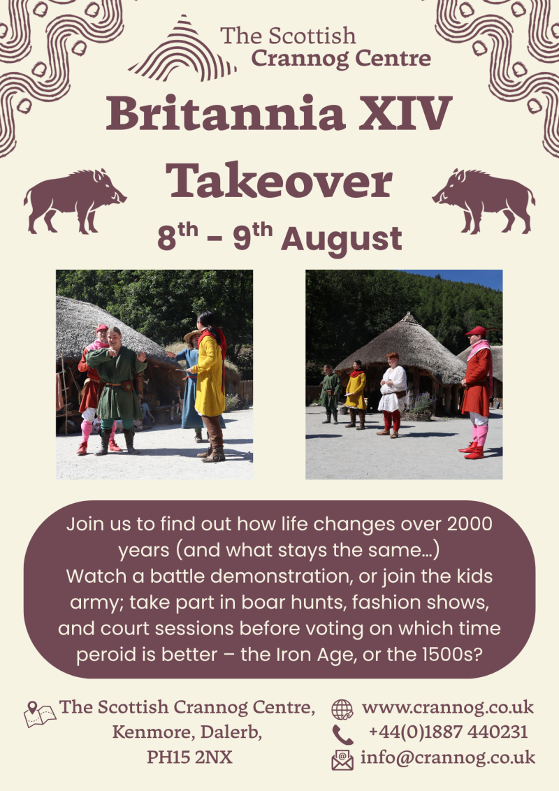A poster for the Britannia XIV Takeover event