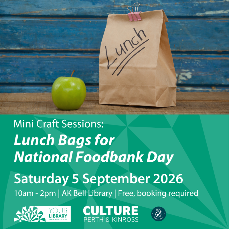 Lunch Bags for National Foodbank Day AKB Library Instagram post