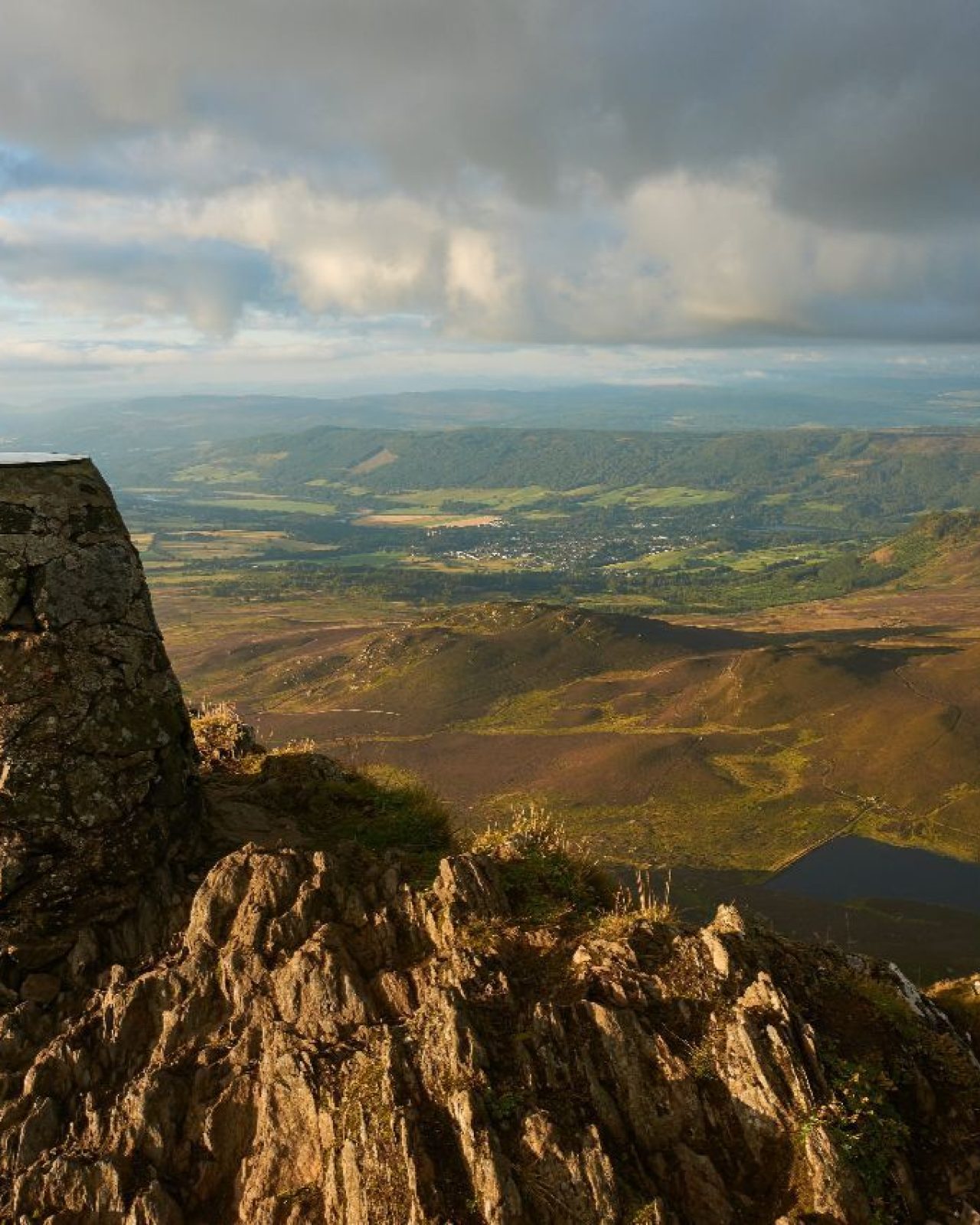 The view from the top of Ben Vrackie