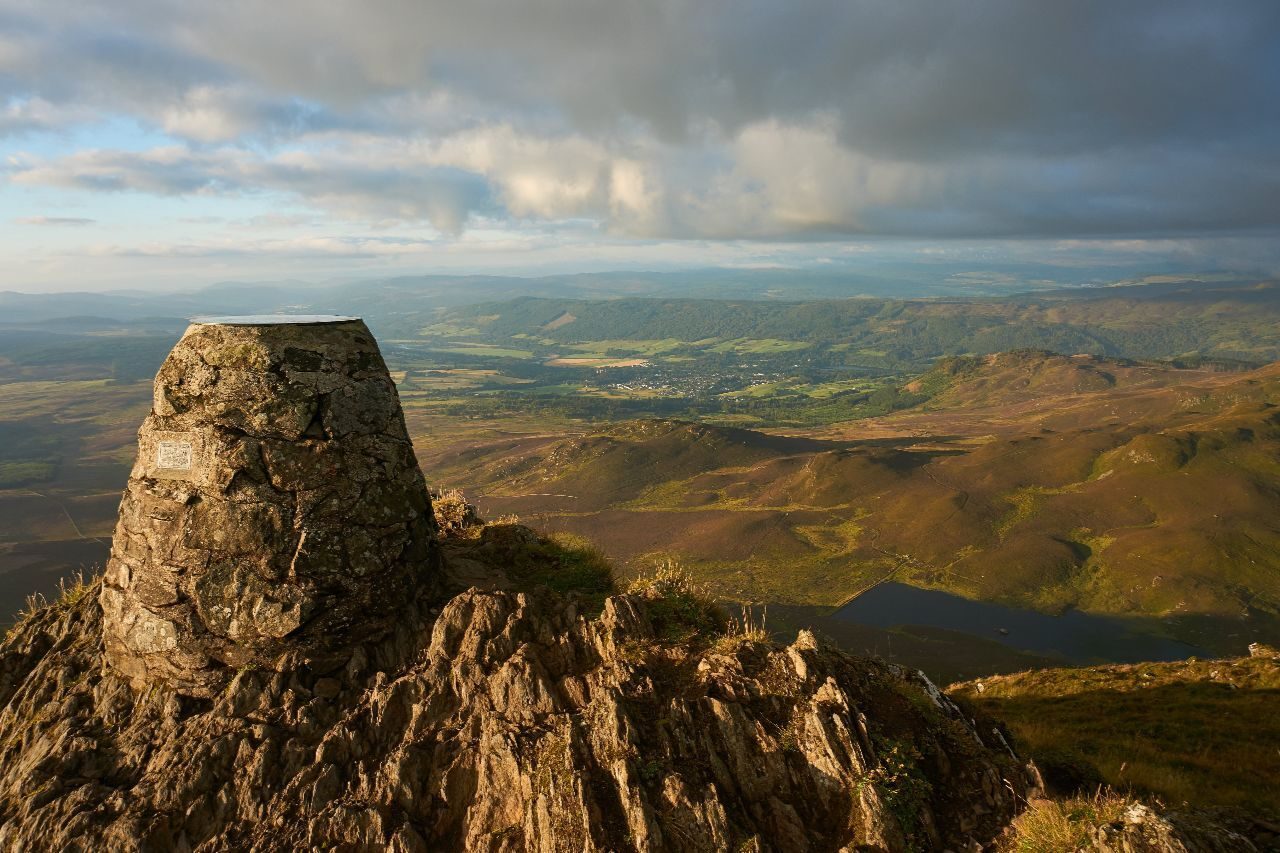 The view from the top of Ben Vrackie